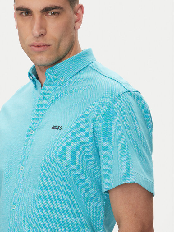 BOSS BOSS Košeľa B_MOTION_S 50533149 Tyrkysová Regular Fit