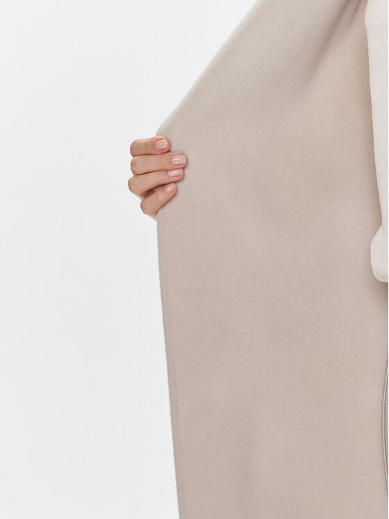 Calvin Klein Calvin Klein Płaszcz wełniany K20K206746 Beżowy Relaxed Fit