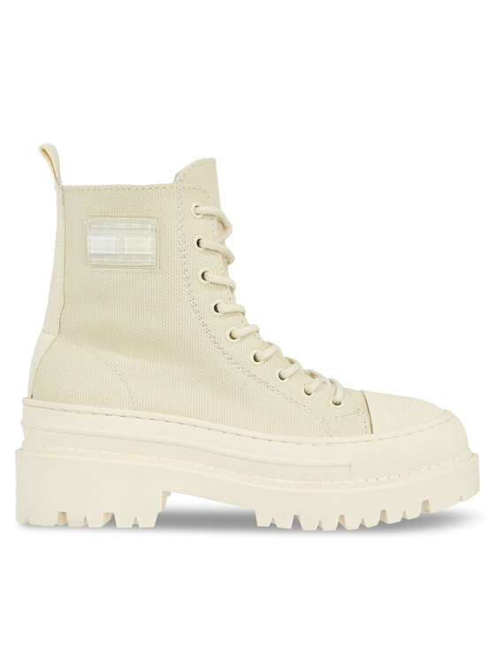 Tommy Hilfiger Čizme Tjw Foxing Canvas Boot EN0EN02216 Bež