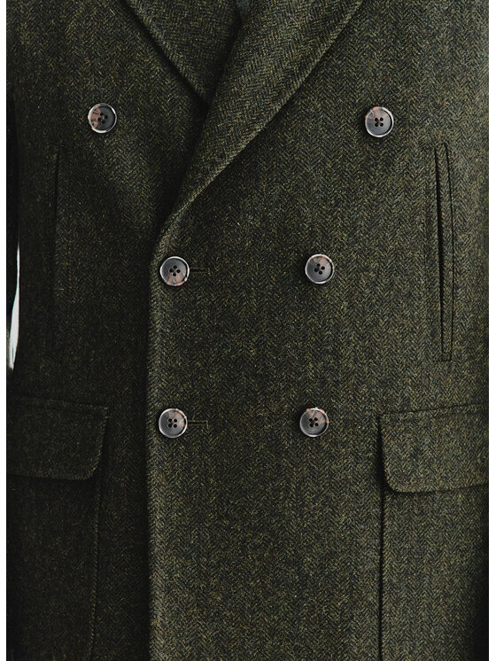 Pako Lorente Pako Lorente Płaszcz zimowy P25WP-7X-001 Zielony Classic Fit