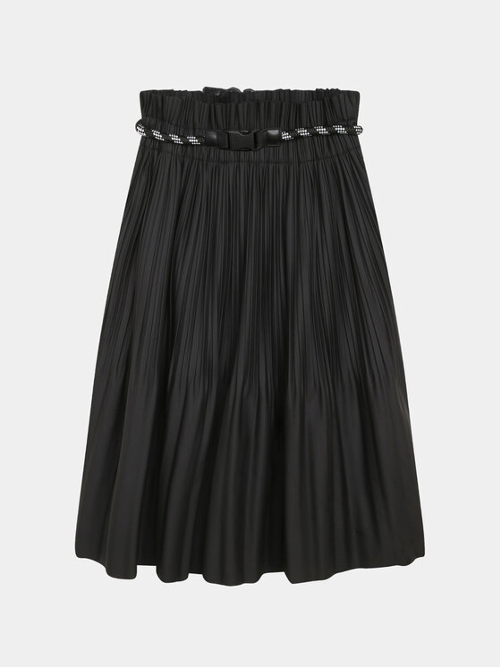 DKNY DKNY Plisirano krilo D33616 S Črna Regular Fit