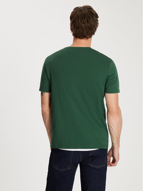 Cross Jeans Cross Jeans T-Shirt 16059-204 Zielony Regular Fit