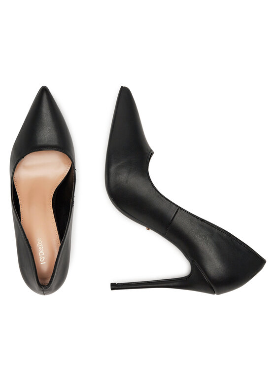 DeeZee DeeZee Pantofi cu toc subțire KL-92831-201B Negru