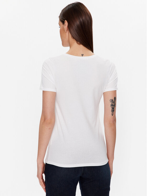 United Colors Of Benetton United Colors Of Benetton Тишърт 3ZQM3M857 Бял Regular Fit
