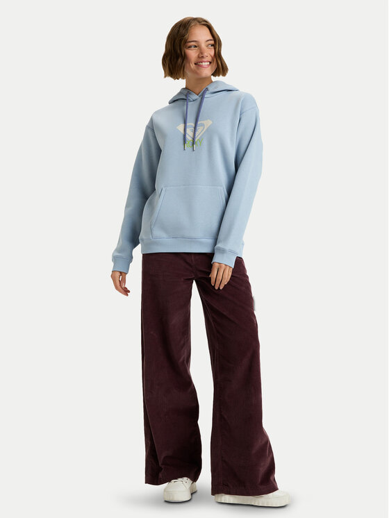 Roxy Roxy Bluza Surf Stoked Brushed Art ERJFT05020 Błękitny Regular Fit