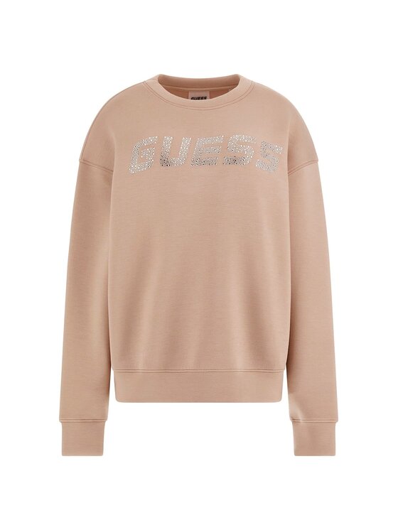 Guess Guess Bluza 169847 Beżowy Classic Fit