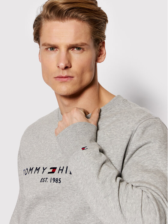 Tommy Hilfiger Tommy Hilfiger Bluza Logo MW0MW11596 Szary Regular Fit
