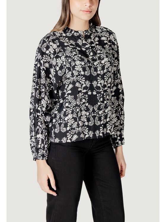 ICHI ICHI Blusa IHGOCINA SH Nero Long Fit