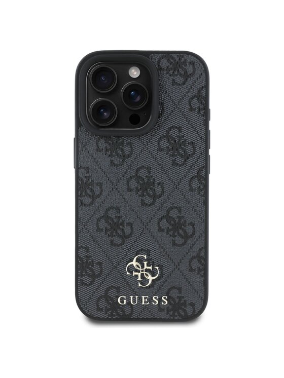 Guess Guess Etui na telefon HC Resin Bottom Glitter Czarny