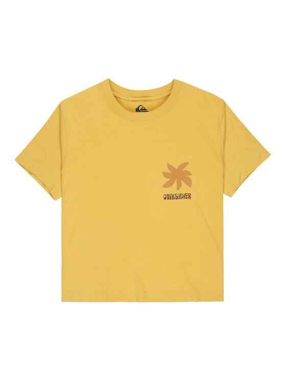 Quiksilver Quiksilver Tričko Standard  EQWZT03197 Žltá Regular Fit