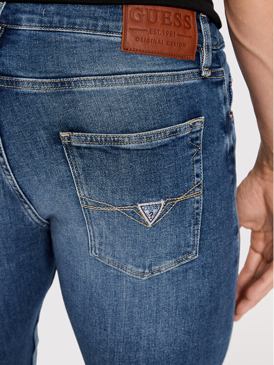 Guess Guess Blugi Chris M2YA27 D4Q42 Bleumarin Super Skinny Fit