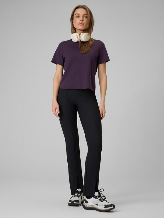 4F 4F T-Shirt ESSENTIALS Fioletowy Regular Fit
