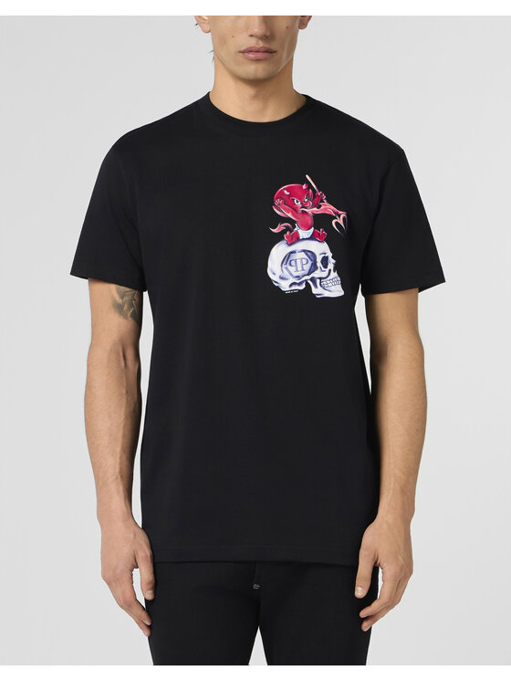 PHILIPP PLEIN PHILIPP PLEIN T-Shirt 28974 Černá Regular Fit