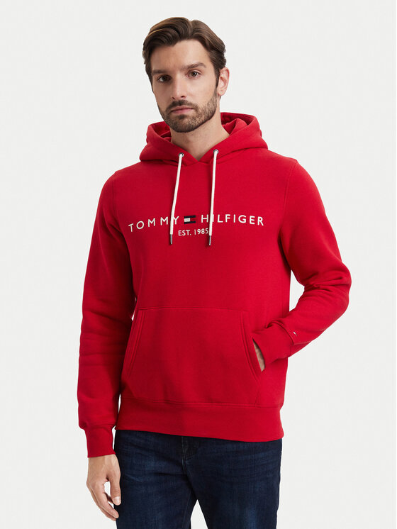 Tommy Hilfiger Tommy Hilfiger Μπλούζα Logo MW0MW11599 Κόκκινο Regular Fit