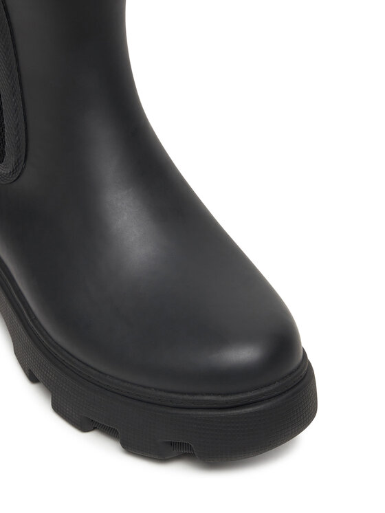 Tommy Hilfiger Tommy Hilfiger Gumene čizme Flag Ankle Warm Lining FW0FW08974 Crna