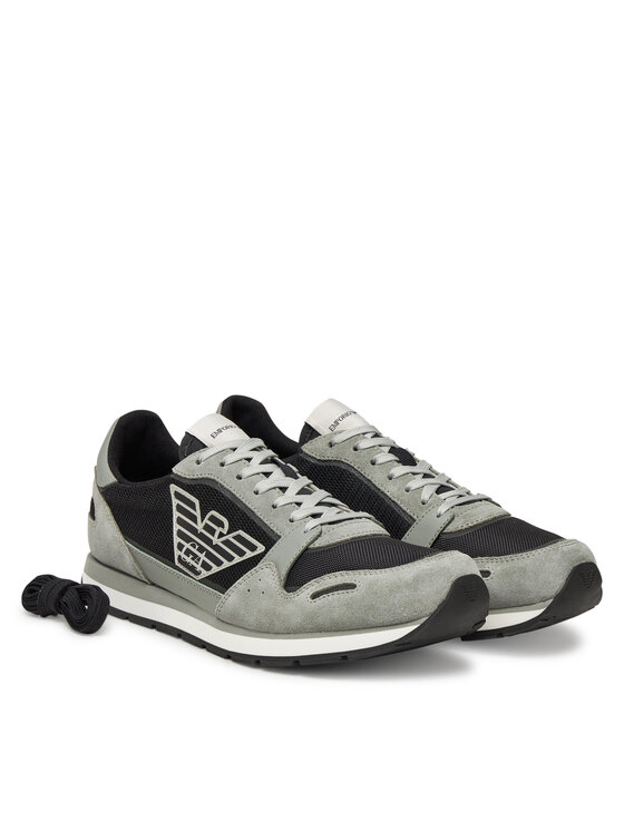 Emporio Armani Emporio Armani Sneakersy X4X537 XN730 U549 Sivá