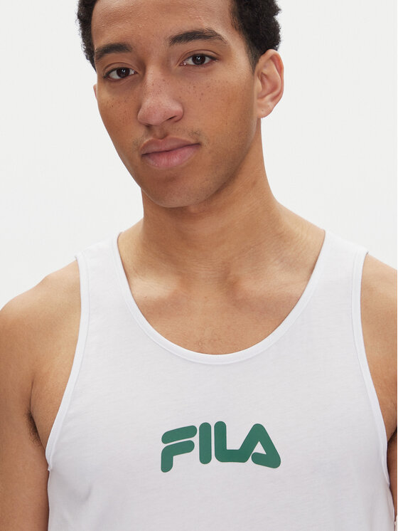 Fila Fila Majica brez rokavov Lirey FAM0919 Bela Slim Fit