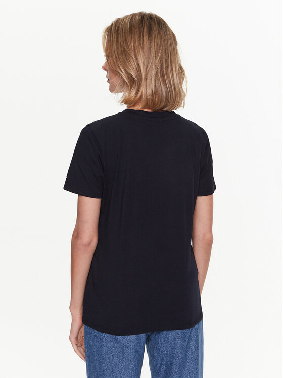 Tommy Hilfiger Tommy Hilfiger T-särk 1985 WW0WW37877 Tumesinine Regular Fit