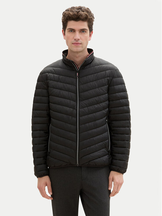 Tom Tailor Tom Tailor Μπουφάν μεταβατικό 1041311 Μαύρο Regular Fit
