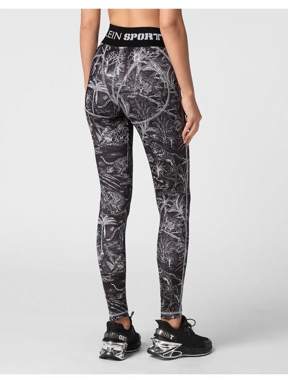 Plein Sport Plein Sport Legginsy 14239 Czarny Active Fit