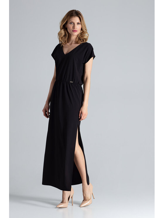 FIGL FIGL Sukienka koktajlowa M668 Czarny Regular Fit
