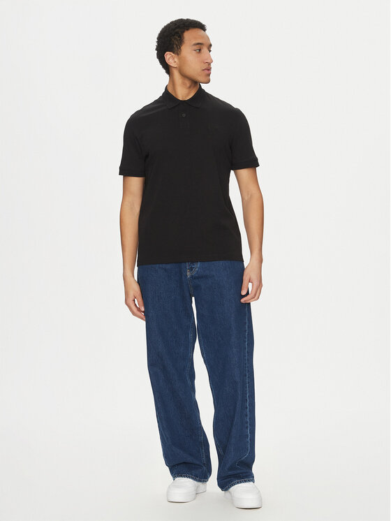 BOSS BOSS Polokošile Pe_Interlock 50520109 Černá Regular Fit
