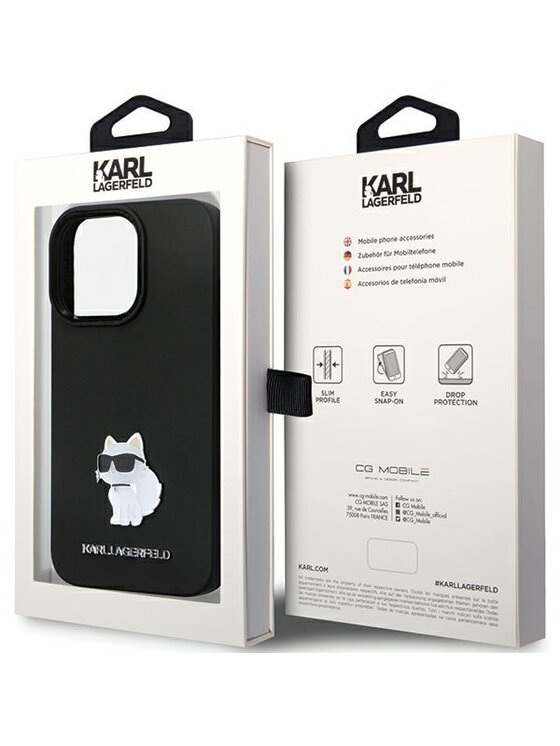 KARL LAGERFELD KARL LAGERFELD Etui na telefon iPhone 13 Pro Max Czarny