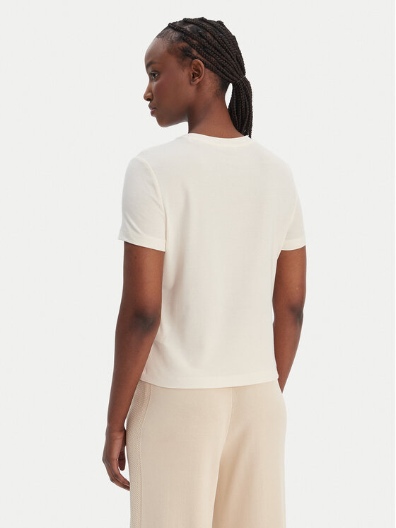 Guess Guess T-shirt V6GI06 K2967 Écru Regular Fit