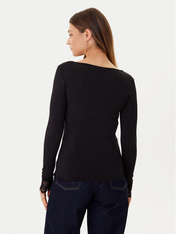 Vero Moda Vero Moda Blúz Skye 10339843 Fekete Slim Fit
