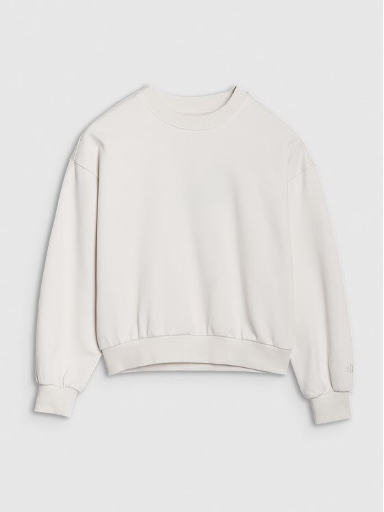 4F 4F Felpa 4FJWSS25TSWSF1479-12S Bianco Regular Fit