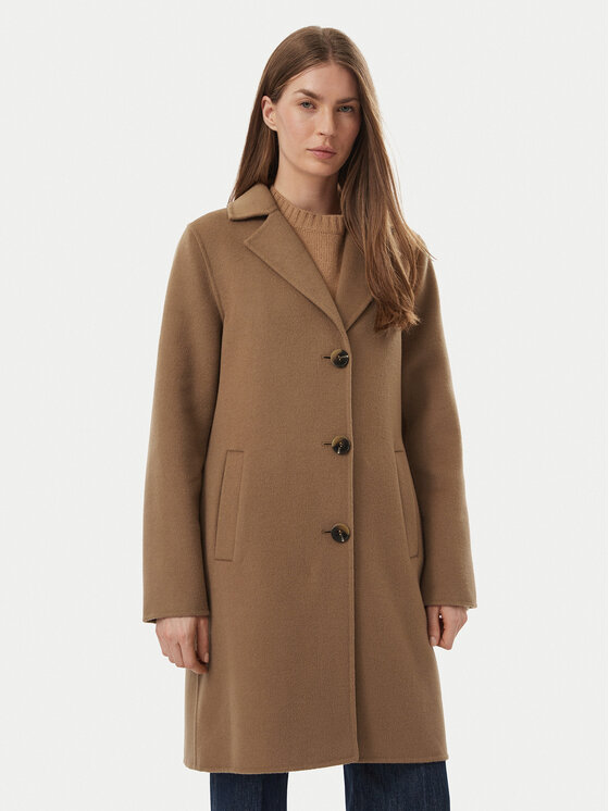 MICHAEL Michael Kors Palton de lână 77A7146M22 Maro deschis Regular Fit