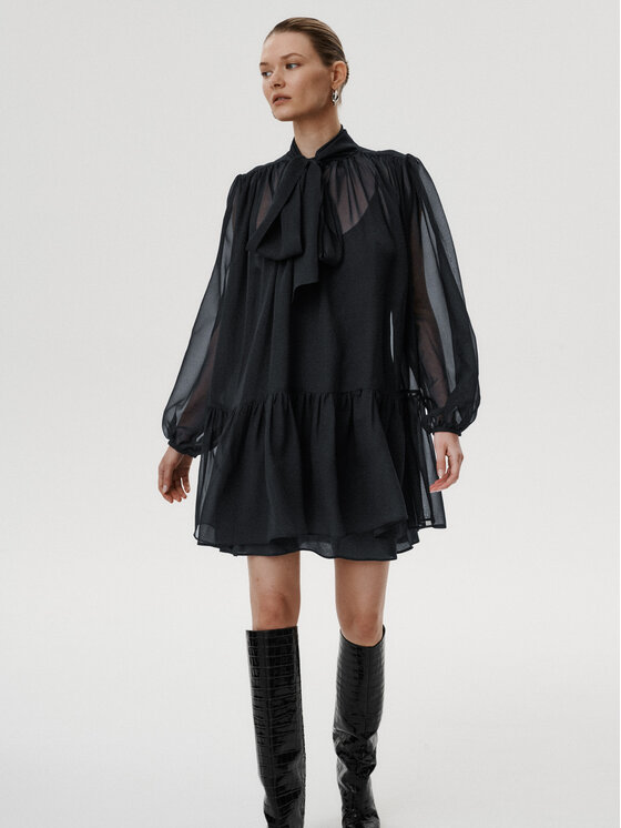 MARI PRETI MARI PRETI Abito da cocktail Romena Blu scuro Regular Fit