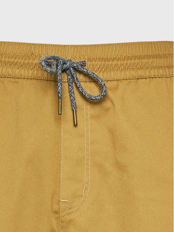 Volcom Volcom Šortky z materiálu Frickin Ew Short 19 A1012304 Khaki Regular Fit