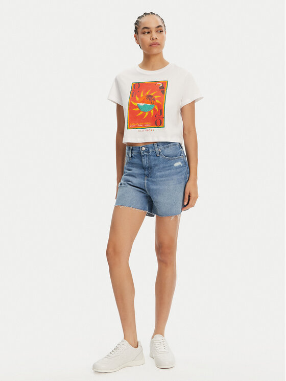 Roxy Roxy Футболка ERJZT05921 Білий Relaxed Fit