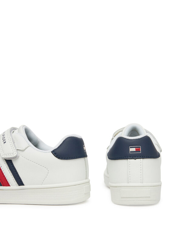 Tommy Hilfiger Tommy Hilfiger Sportcipők Stripes Low Cut Velcro Sneaker T1X9-33839-1355 S Fehér
