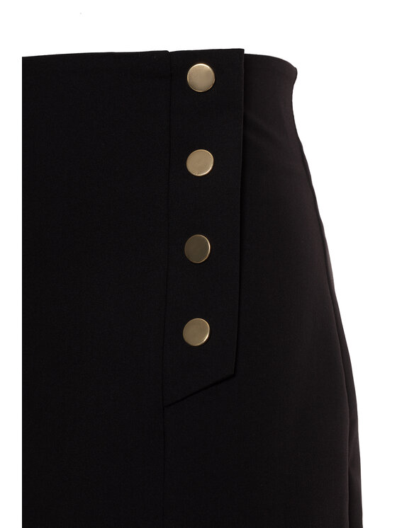 NIFE NIFE Spódnica midi SP94 Czarny Regular Fit