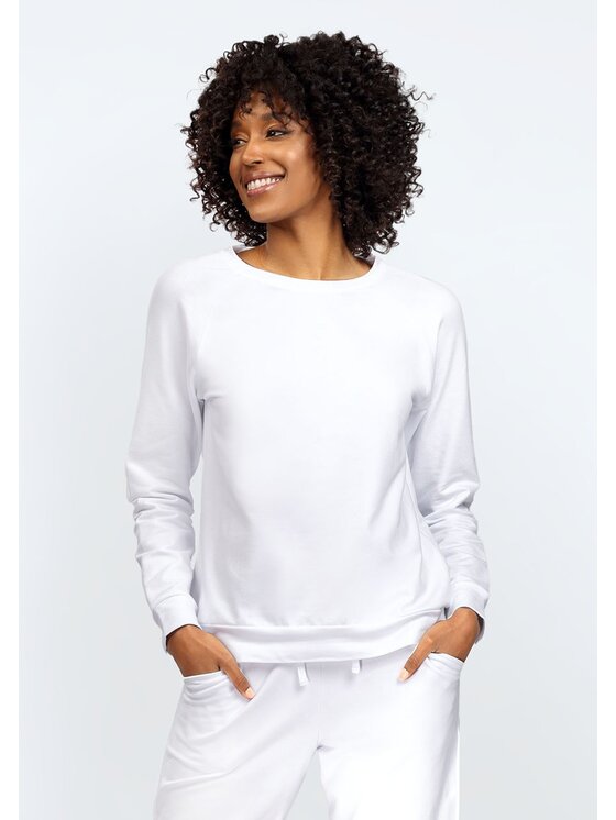 DKaren Sport DKaren Sport Bluza Wenezja Biały Slim Fit