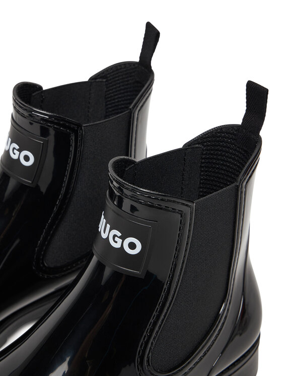 HUGO HUGO Holínky Tabita Rain Bootie 50498397 Černá