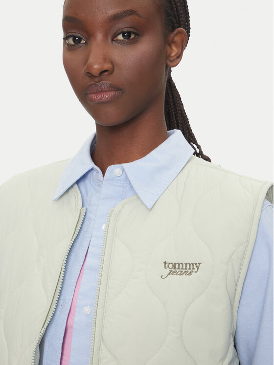 Tommy Jeans Tommy Jeans Sportovní vesta Onion DW0DW21184 Zelená Regular Fit
