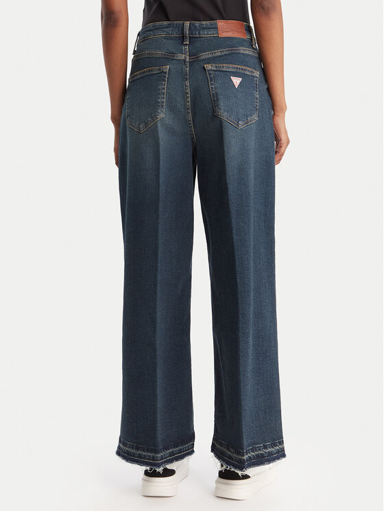 Guess Jeans Guess Jeans Jeansy W5BA2Z D5RAB Granatowy Wide Leg