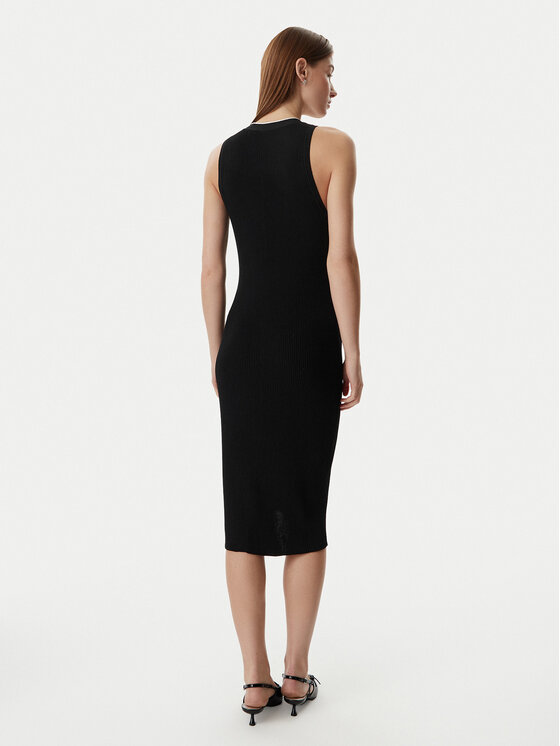 KARL LAGERFELD KARL LAGERFELD Трикотажна сукня B2W13004 Чорний Slim Fit