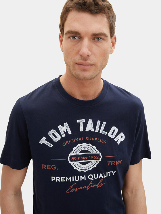 Tom Tailor Tom Tailor Póló 1037735 Sötétkék Regular Fit