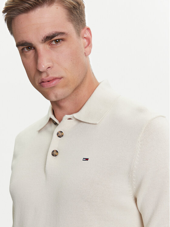 Tommy Jeans Tommy Jeans Sweter Essential DM0DM20304 Beżowy Slim Fit