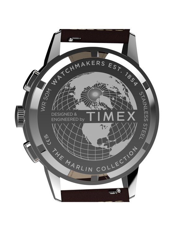 Timex Timex Zegarek TW3A00200 Brązowy