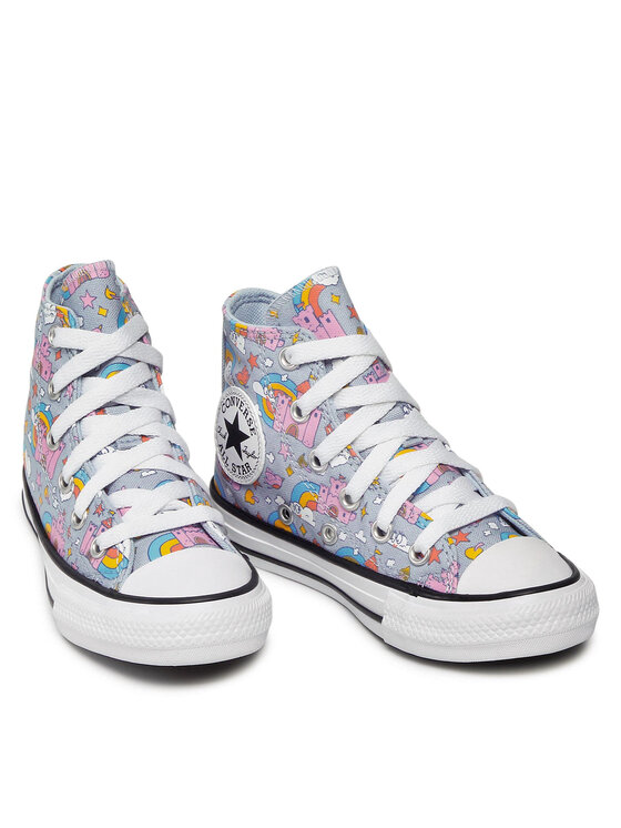 Converse Converse Modne superge Chuck Taylor All Star Rainbow Castles 372943C Modra