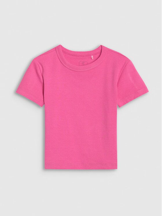 4F 4F T-Shirt 4FJWSS25TTSHF1852-54S Růžová Slim Fit