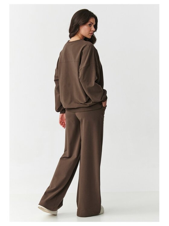 Makadamia Makadamia Dres M890 Brązowy Oversize