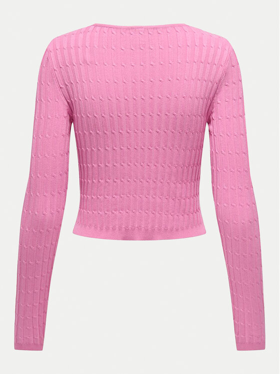 ONLY ONLY Светр Meddi 15339582 Рожевий Cropped Fit