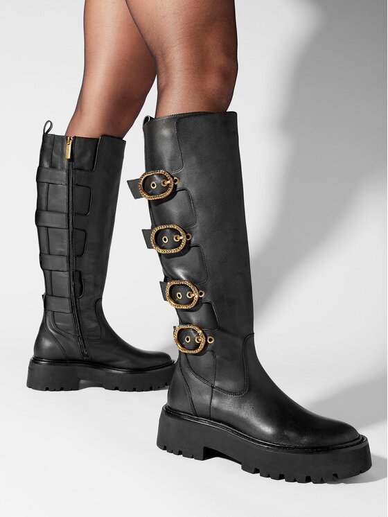 Kurt Geiger Kurt Geiger Kozačky 225-Mayfair Knee Chelsea Boot 655200109 Černá