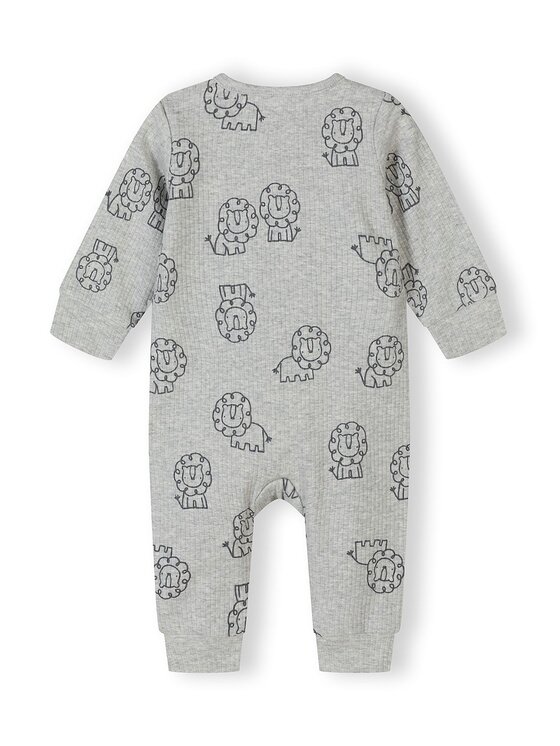 minoti minoti Komplet pajacy 28BABYRIB27 Niebieski Regular Fit